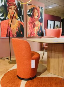 Nouveautés au showroom - cadres colorés - Finel Lessay